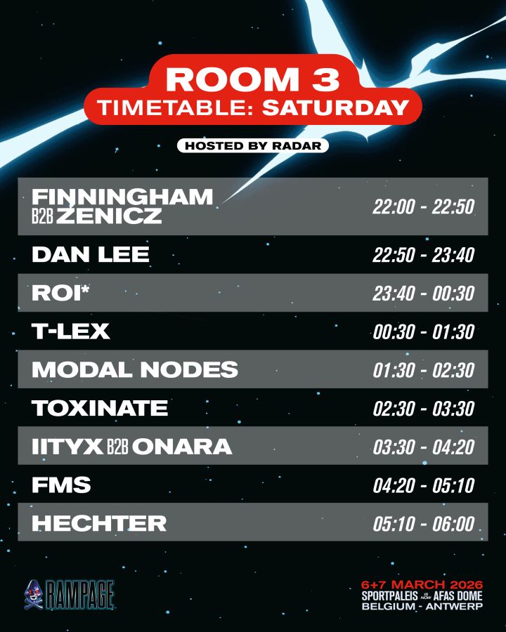 Room 3 &ndash; Saturday